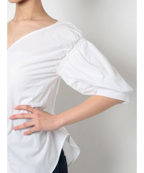 RESEXXY（リゼクシー）の「ボリュームスリーブブラウス（シャツ/ブラウス・レディース・オフホワイト/ブラック/ミント・FREE）」の7枚目の写真