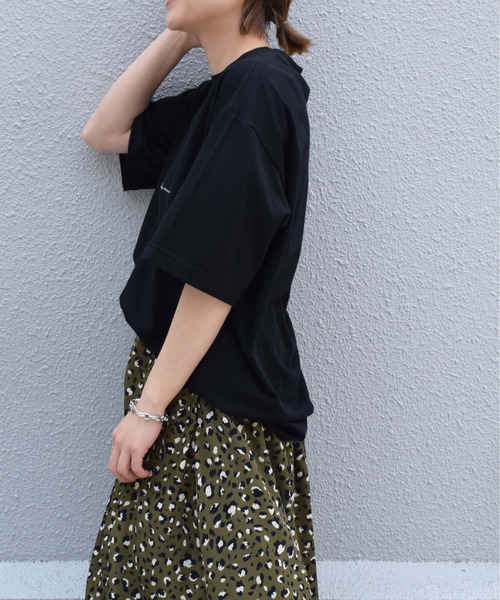 PICCIN（ピッチン）の「メッセージプリントビックTシャツ（Tシャツ/カットソー・レディース・オフホワイト/ブラック・M）」の22枚目の写真