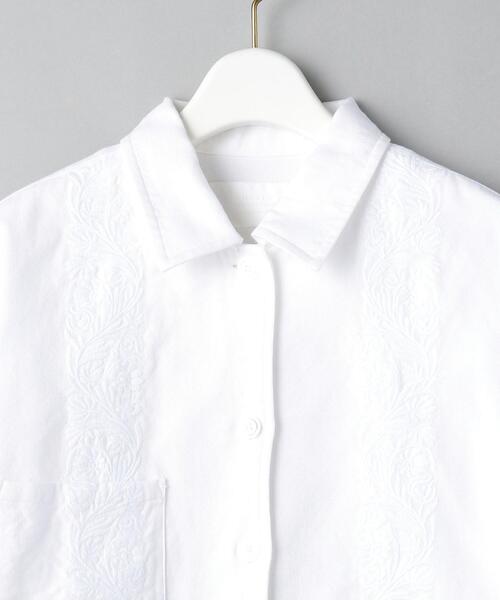 UNUSED（アンユーズド）の「＜UNUSED＞エンブロイダリーシャツ Ψ（シャツ/ブラウス・レディース・オフホワイト・0）」の3枚目の写真