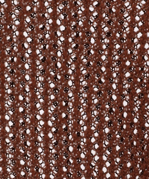 LOWRYS FARM（ローリーズファーム）の「メッシュプルオーバーＳＳ　946903（ニット/セーター・レディース・ブラック/ブラウン/アイボリー/パープル/カーキ・FREE）」の15枚目の写真