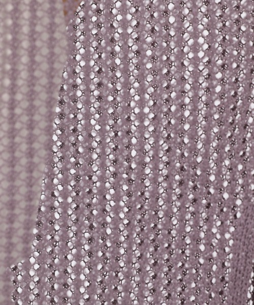 LOWRYS FARM（ローリーズファーム）の「メッシュプルオーバーＳＳ　946903（ニット/セーター・レディース・ブラック/ブラウン/アイボリー/パープル/カーキ・FREE）」の16枚目の写真