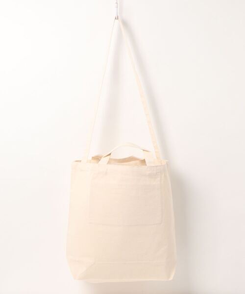 PARKS TOKYO SELECT(パークストウキョウセレクト)の「【LIVE SMILEY】キャンバス 2 WAY ショルダートートバック(ショルダーバッグ・レディース・オフホワイト/ホワイト×ネイビー/ホワイト×ブラック/ホワイト×ピンク・FREE)」の7枚目の写真