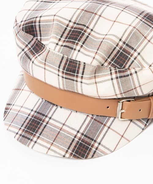 WEGO（ウィゴー）の「WEGO/ベルトマリンキャスケット（キャスケット・レディース・その他1/ブラック/ベージュ・FREE）」の6枚目の写真