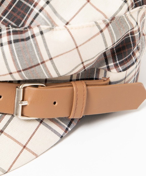 WEGO（ウィゴー）の「WEGO/ベルトマリンキャスケット（キャスケット・レディース・その他1/ブラック/ベージュ・FREE）」の5枚目の写真