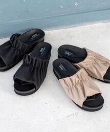 coen | ギャザープラットフォームサンダル(サンダル)