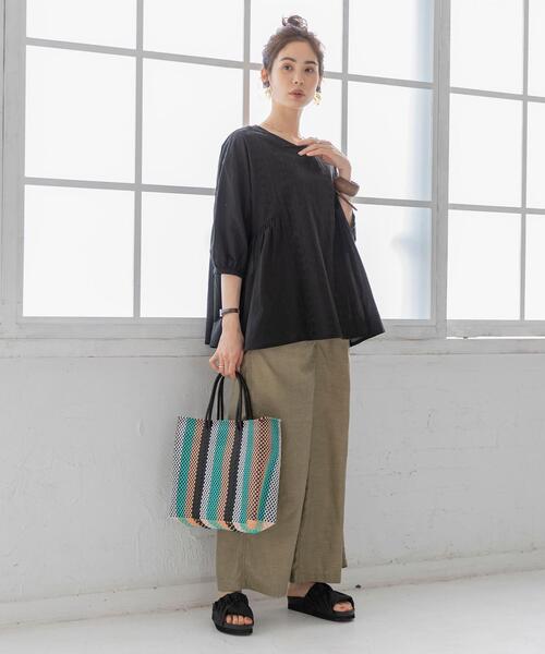 coen（コーエン）の「ギャザープラットフォームサンダル（サンダル・レディース・ブラック/ベージュ・SMALL/MEDIUM/LARGE）」の11枚目の写真