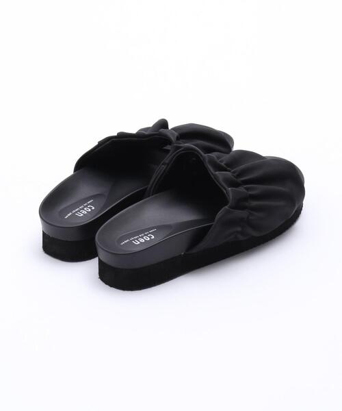 coen（コーエン）の「ギャザープラットフォームサンダル（サンダル・レディース・ブラック/ベージュ・SMALL/MEDIUM/LARGE）」の8枚目の写真