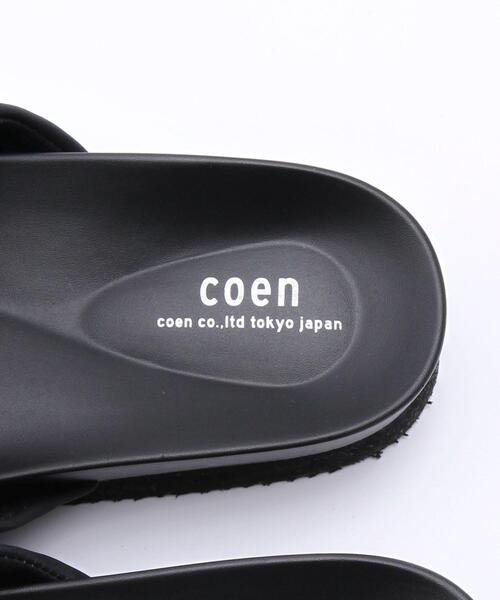 coen（コーエン）の「ギャザープラットフォームサンダル（サンダル・レディース・ブラック/ベージュ・SMALL/MEDIUM/LARGE）」の15枚目の写真