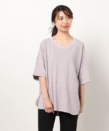 Samansa Mos2 | ピグメント加工ポンチョチュニック(Tシャツ/カットソー)