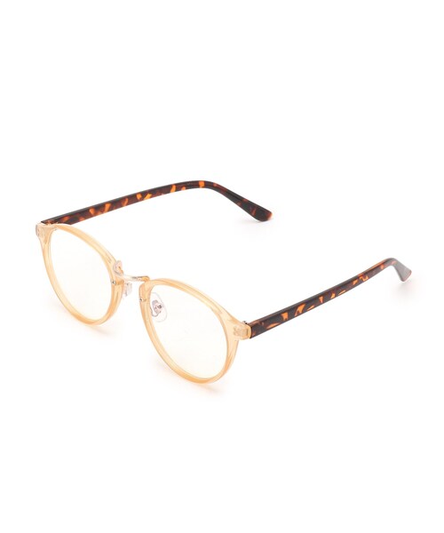 DRESKIP（ドレスキップ）の「◆【ブルーライト】ボストンメガネ（サングラス・レディース・ブラック/ベージュ/ブラウン系5・00）」の3枚目の写真