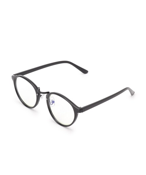 DRESKIP（ドレスキップ）の「◆【ブルーライト】ボストンメガネ（サングラス・レディース・ブラック/ベージュ/ブラウン系5・00）」の2枚目の写真