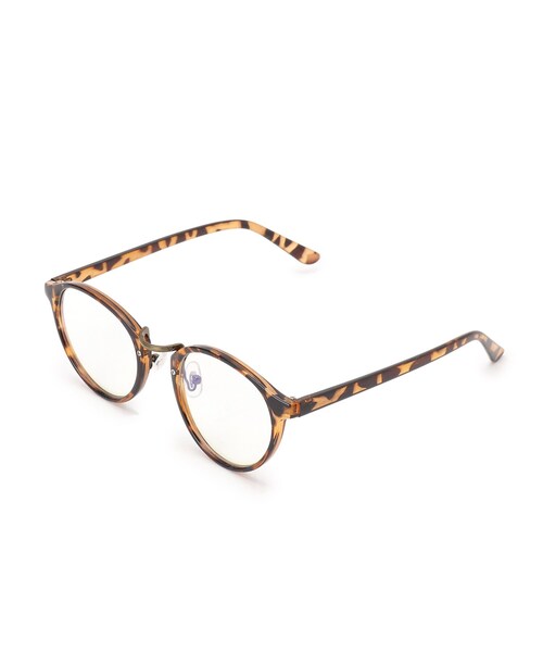 DRESKIP（ドレスキップ）の「◆【ブルーライト】ボストンメガネ（サングラス・レディース・ブラック/ベージュ/ブラウン系5・00）」の4枚目の写真