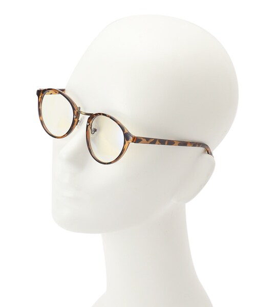 DRESKIP（ドレスキップ）の「◆【ブルーライト】ボストンメガネ（サングラス・レディース・ブラック/ベージュ/ブラウン系5・00）」の7枚目の写真