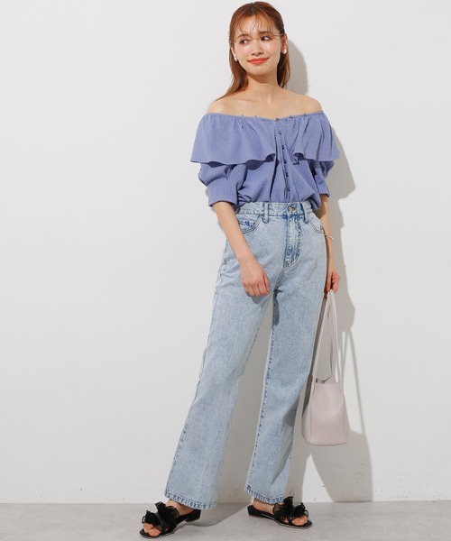 one after another NICE CLAUP(ワンアフターアナザーナイスクラップ)の「プリーツシアーサンダル(サンダル・レディース・ピンク/アイボリー・LL/S/M/L)」の10枚目の写真