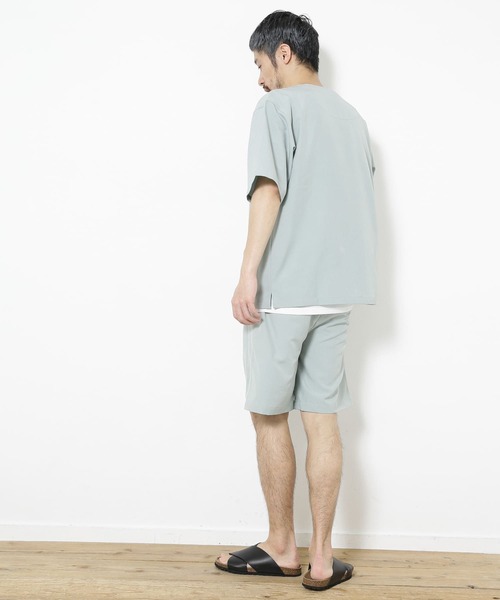 URBAN RESEARCH Sonny Label（アーバンリサーチサニーレーベル）の「『吸水速乾』ドライタッチヘンリーシャツ/インナーセット（Tシャツ/カットソー・メンズ・ネイビー/オレンジ/アイボリー/ミント・MEDIUM/LARGE）」の10枚目の写真