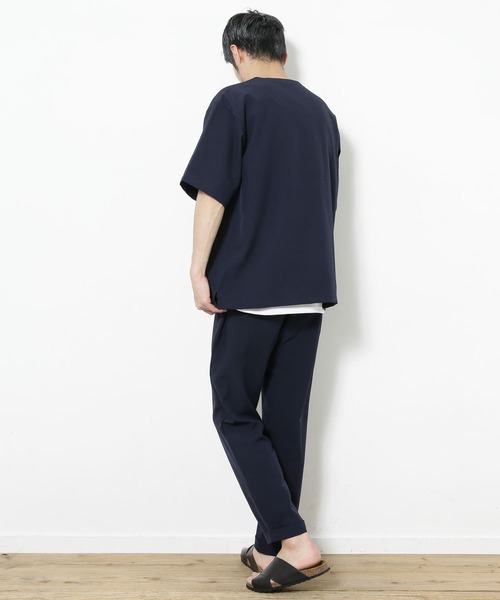 URBAN RESEARCH Sonny Label（アーバンリサーチサニーレーベル）の「『吸水速乾』ドライタッチヘンリーシャツ/インナーセット（Tシャツ/カットソー・メンズ・ネイビー/オレンジ/アイボリー/ミント・MEDIUM/LARGE）」の19枚目の写真