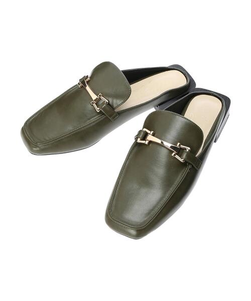 AMERICAN HOLIC（アメリカンホリック）の「オーバーヒールビットローファーミュール（ローファー・レディース・ブラウン/カーキ/ブラック・M/S/L）」の14枚目の写真