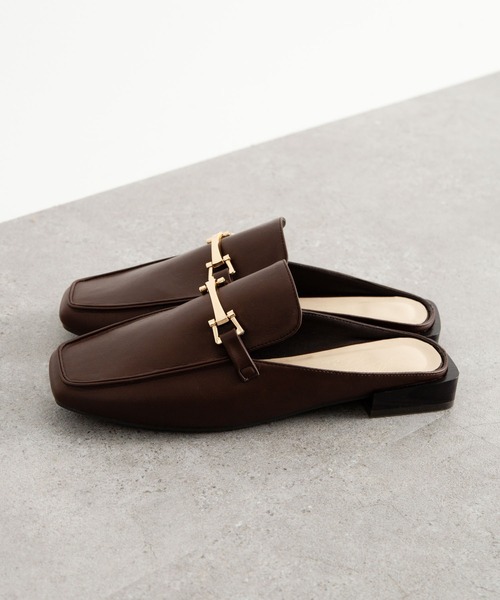 AMERICAN HOLIC（アメリカンホリック）の「オーバーヒールビットローファーミュール（ローファー・レディース・ブラウン/カーキ/ブラック・M/S/L）」の5枚目の写真