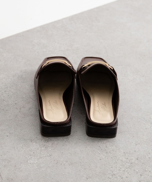 AMERICAN HOLIC（アメリカンホリック）の「オーバーヒールビットローファーミュール（ローファー・レディース・ブラウン/カーキ/ブラック・M/S/L）」の6枚目の写真