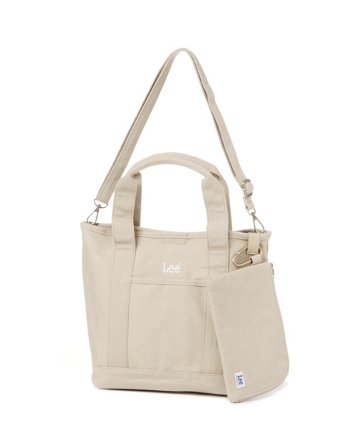studio CLIP（スタディオクリップ）の「LEEマルチポーチ付きトートバッグ（トートバッグ・レディース・ベージュ/グレー/レッド/ブラック・FREE）」の4枚目の写真