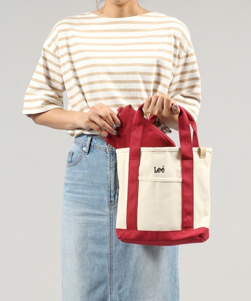 studio CLIP（スタディオクリップ）の「LEEマルチポーチ付きトートバッグ（トートバッグ・レディース・ベージュ/グレー/レッド/ブラック・FREE）」の5枚目の写真