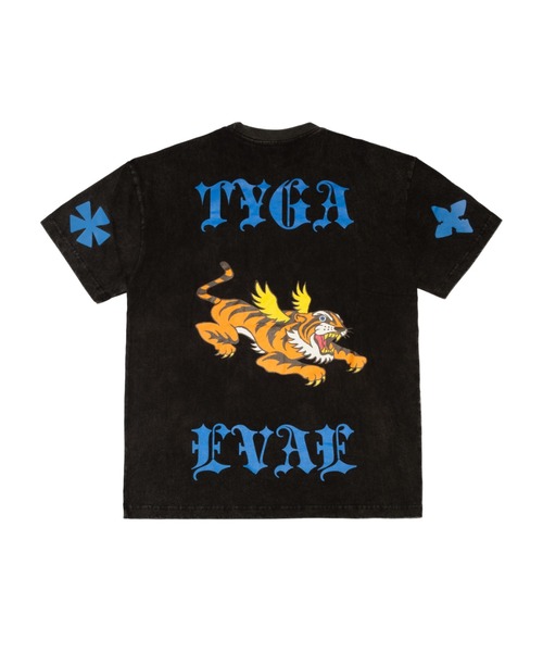 Evae mob（エヴァーモブ）の「EVAEMOB＋TYGA/エバーモブ＋タイガ/コラボレーションTシャツ/Tyga Collaboration Tee（Tシャツ/カットソー・メンズ・ブラック/ホワイト・X-LARGE/LARGE）」の18枚目の写真