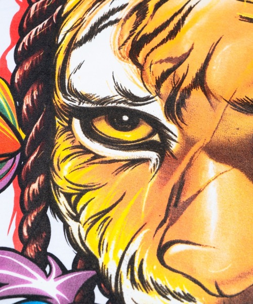 Evae mob（エヴァーモブ）の「EVAEMOB＋TYGA/エバーモブ＋タイガ/コラボレーションTシャツ/Tyga Collaboration Tee（Tシャツ/カットソー・メンズ・ブラック/ホワイト・X-LARGE/LARGE）」の7枚目の写真