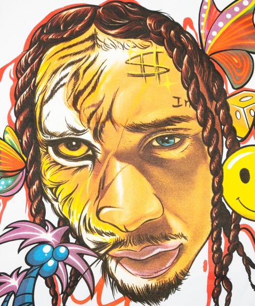 Evae mob（エヴァーモブ）の「EVAEMOB＋TYGA/エバーモブ＋タイガ/コラボレーションTシャツ/Tyga Collaboration Tee（Tシャツ/カットソー・メンズ・ブラック/ホワイト・X-LARGE/LARGE）」の8枚目の写真