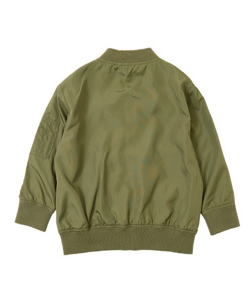 devirock（デビロック）の「ライトMA-1ジャケット（MA-1・キッズ・カーキ/ブラック・100cm/110cm/150cm/160cm/140cm/120cm/130cm）」の5枚目の写真