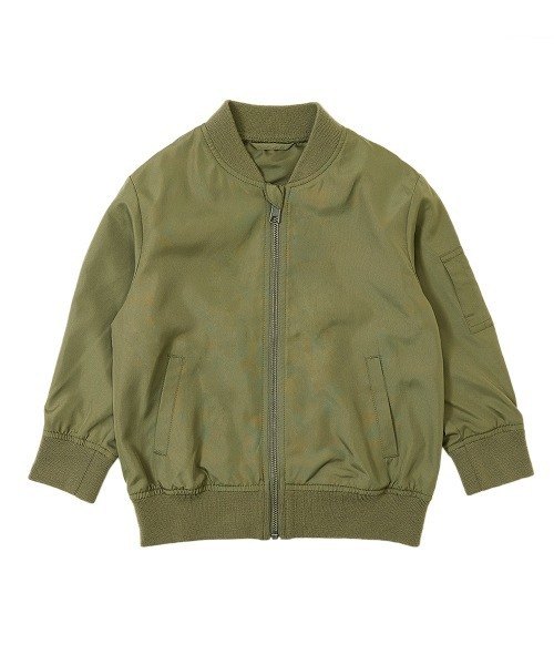 devirock（デビロック）の「ライトMA-1ジャケット（MA-1・キッズ・カーキ/ブラック・100cm/110cm/150cm/160cm/140cm/120cm/130cm）」の7枚目の写真