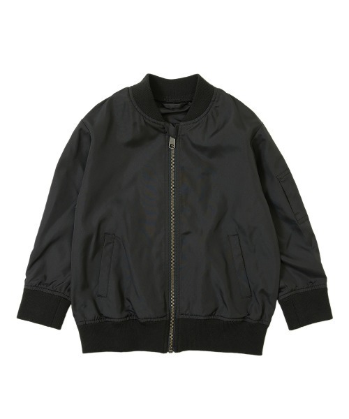 devirock（デビロック）の「ライトMA-1ジャケット（MA-1・キッズ・カーキ/ブラック・100cm/110cm/150cm/160cm/140cm/120cm/130cm）」の6枚目の写真