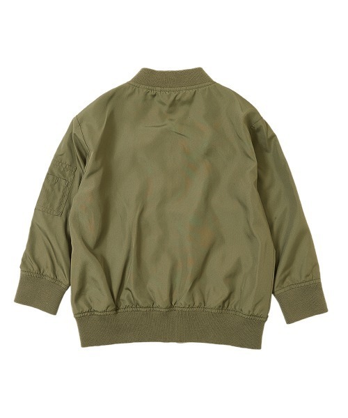 devirock（デビロック）の「ライトMA-1ジャケット（MA-1・キッズ・カーキ/ブラック・100cm/110cm/150cm/160cm/140cm/120cm/130cm）」の10枚目の写真