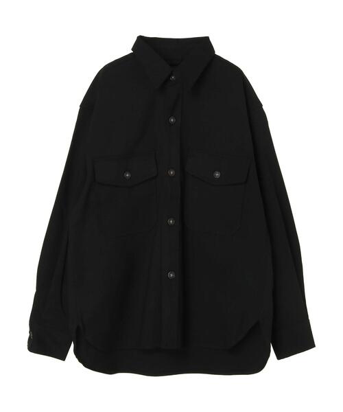 CRAFT STANDARD BOUTIQUE(クラフトスタンダードブティック)の「TR/PUビッグシャツ *◇(シャツ/ブラウス・メンズ・ブラック/ベージュ系その他/グレー系その他3・LL/M/L)」の20枚目の写真