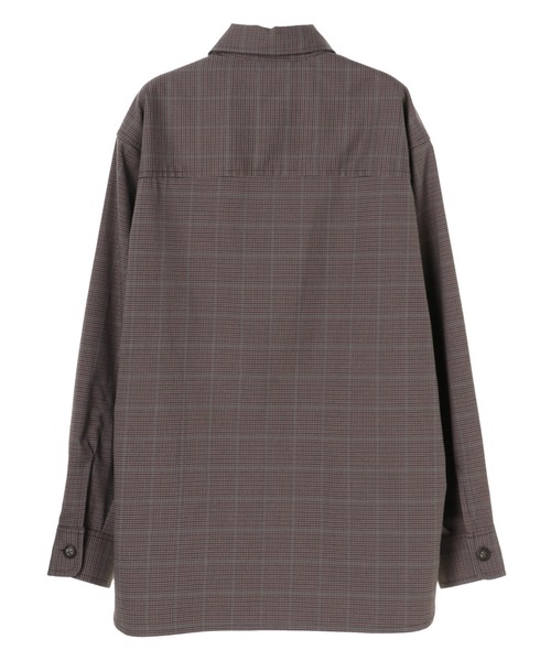 CRAFT STANDARD BOUTIQUE(クラフトスタンダードブティック)の「TR/PUビッグシャツ *◇(シャツ/ブラウス・メンズ・ブラック/ベージュ系その他/グレー系その他3・LL/M/L)」の4枚目の写真
