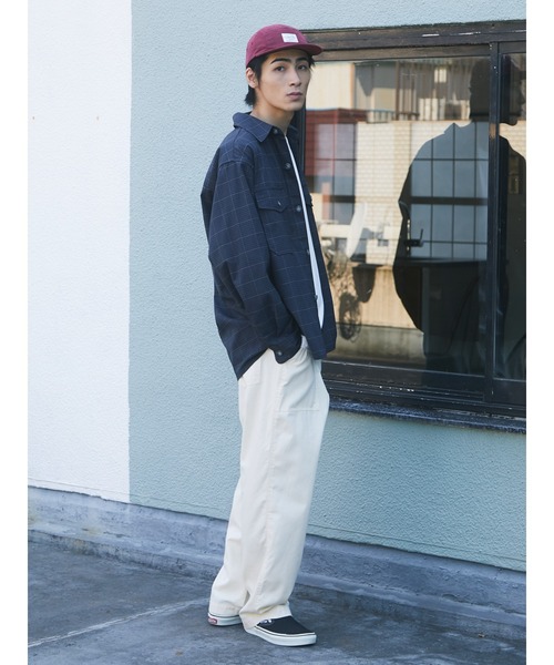 CRAFT STANDARD BOUTIQUE(クラフトスタンダードブティック)の「TR/PUビッグシャツ *◇(シャツ/ブラウス・メンズ・ブラック/ベージュ系その他/グレー系その他3・LL/M/L)」の8枚目の写真