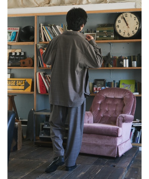 CRAFT STANDARD BOUTIQUE(クラフトスタンダードブティック)の「TR/PUビッグシャツ *◇(シャツ/ブラウス・メンズ・ブラック/ベージュ系その他/グレー系その他3・LL/M/L)」の17枚目の写真