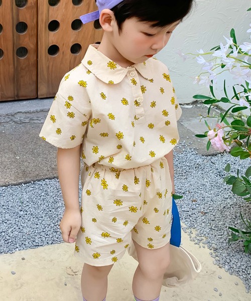 aimoha（アイモハ）の「【aimoha-KIDS-】夏 激かわいい 兄弟姉妹おそろい 小花柄セットアップ ワンピース (SS)（セットアップ・キッズ・ベージュ/ベージュ系その他・120/80/100/110/90/140/130）」の10枚目の写真