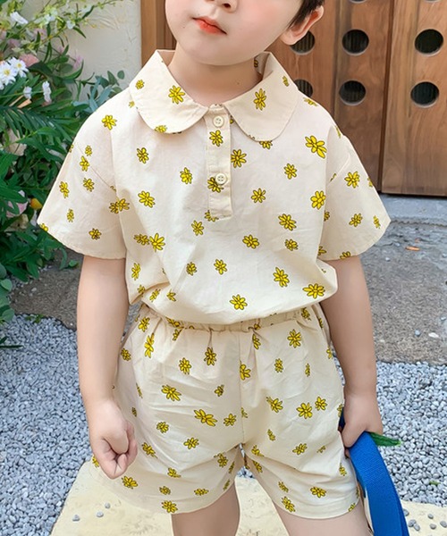 aimoha（アイモハ）の「【aimoha-KIDS-】夏 激かわいい 兄弟姉妹おそろい 小花柄セットアップ ワンピース (SS)（セットアップ・キッズ・ベージュ/ベージュ系その他・120/80/100/110/90/140/130）」の15枚目の写真