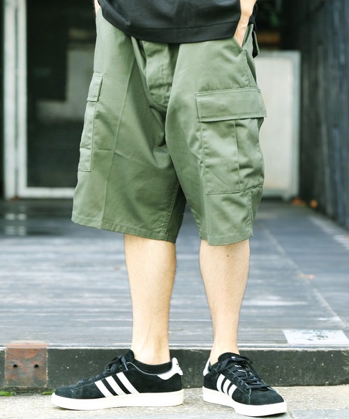 ROTHCO（ロスコ）の「ROTHCO カーゴショート（カーゴパンツ・メンズ・カーキ系1/オレンジ系その他/その他6/その他3/イエロー系その他/スカイブルー系1/その他5/ブラック系その他3/カーキ系2/オリーブ系2/レッド系その他/ウッドランド/その他4/その他2/バイオレット/その他1/ブラック系その他/オリーブ系1/ブラック系その他2/ピンク系その他・LARGE/SMALL/X-LARGE/X-SMALL/MEDIUM）」の6枚目の写真