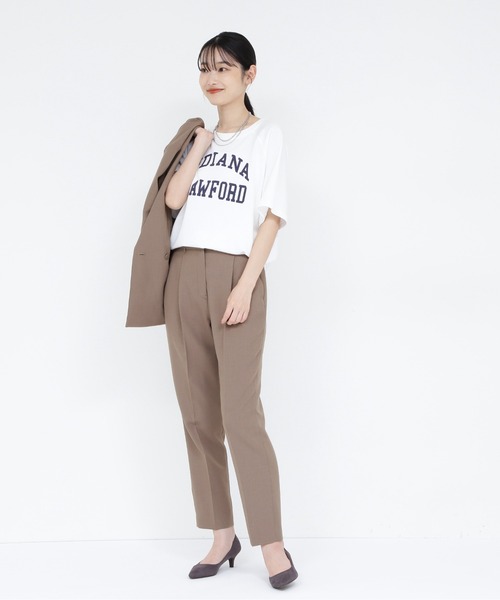 NATURAL BEAUTY BASIC（ナチュラルビューティーベーシック）の「ジプシーツイルSET UP テーラード（テーラードジャケット・レディース・ベージュ/ブラウン/ネイビー・MEDIUM/SMALL）」の5枚目の写真