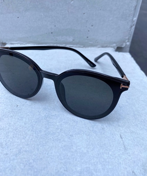 StyleSea（スタイルシー）の「フォックスウェリントンカラーレンズアイウェア（サングラス・レディース・ブラック/ブラウン/カーキ/ライトピンク・FREE）」の2枚目の写真