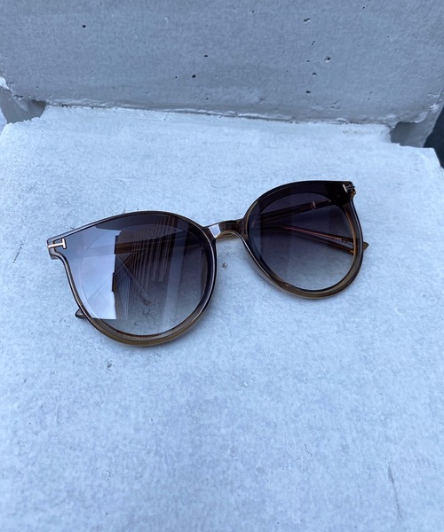 StyleSea（スタイルシー）の「フォックスウェリントンカラーレンズアイウェア（サングラス・レディース・ブラック/ブラウン/カーキ/ライトピンク・FREE）」の20枚目の写真