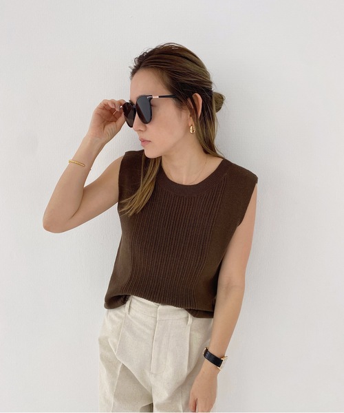 StyleSea（スタイルシー）の「フォックスウェリントンカラーレンズアイウェア（サングラス・レディース・ブラック/ブラウン/カーキ/ライトピンク・FREE）」の12枚目の写真