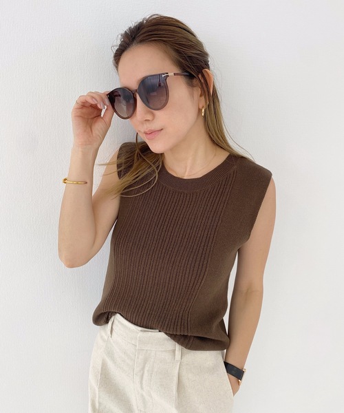 StyleSea（スタイルシー）の「フォックスウェリントンカラーレンズアイウェア（サングラス・レディース・ブラック/ブラウン/カーキ/ライトピンク・FREE）」の9枚目の写真