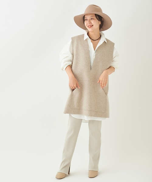 plage（プラージュ）の「Botanical Dye Big シャツ◆（シャツ/ブラウス・レディース・ホワイト/ベージュ/サックスブルー・FREE）」の18枚目の写真