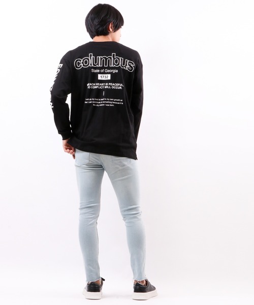 SOAR（ソアー）の「ワイドシルエットストリートスタイルTee（Tシャツ/カットソー・メンズ・オリーブ/ホワイト/グレイッシュブルー/グレイッシュベージュ/ブラック・M/L/LL）」の19枚目の写真