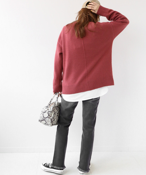 JOURNAL STANDARD relume（ジャーナルスタンダード　レリューム）の「《追加3》ASYMMETRY HEMデニム◆（デニムパンツ・レディース・ブラック/ネイビー/ブルー・36/38/40）」の6枚目の写真