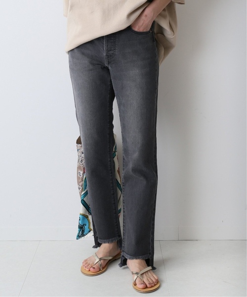 JOURNAL STANDARD relume（ジャーナルスタンダード　レリューム）の「《追加3》ASYMMETRY HEMデニム◆（デニムパンツ・レディース・ブラック/ネイビー/ブルー・36/38/40）」の11枚目の写真