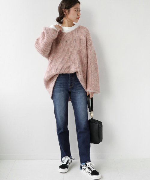 JOURNAL STANDARD relume（ジャーナルスタンダード　レリューム）の「《追加3》ASYMMETRY HEMデニム◆（デニムパンツ・レディース・ブラック/ネイビー/ブルー・36/38/40）」の12枚目の写真