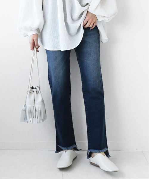 JOURNAL STANDARD relume（ジャーナルスタンダード　レリューム）の「《追加3》ASYMMETRY HEMデニム◆（デニムパンツ・レディース・ブラック/ネイビー/ブルー・36/38/40）」の19枚目の写真